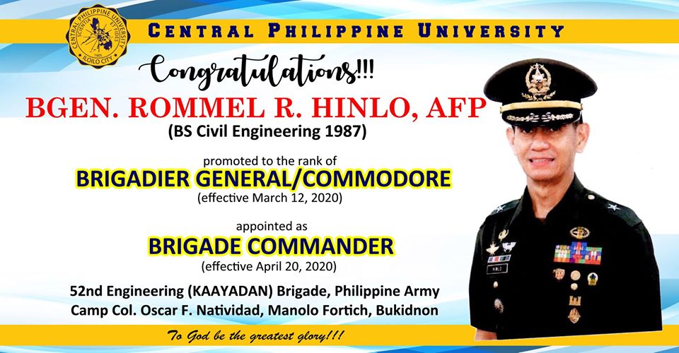 Centralian PA Officer promoted to next higher rank - Central Philippine ...