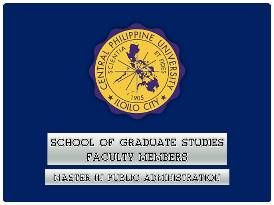 master in public administration non thesis philippines