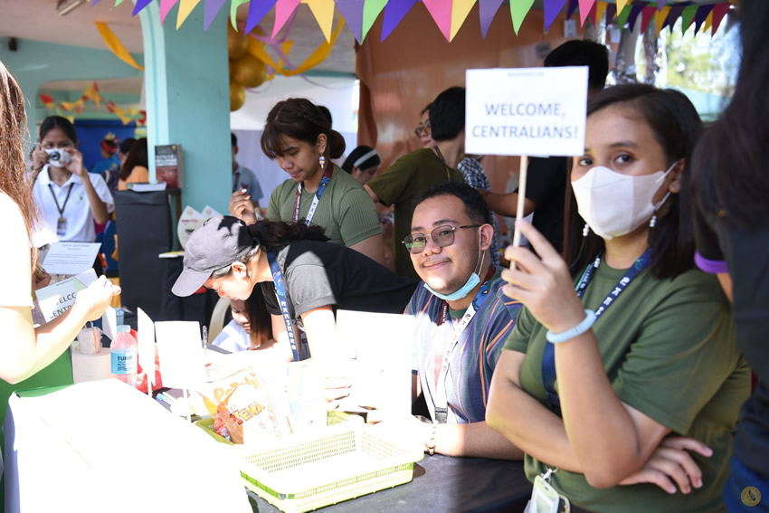 CPU student organizations set up their exhibits at half-moon drive.