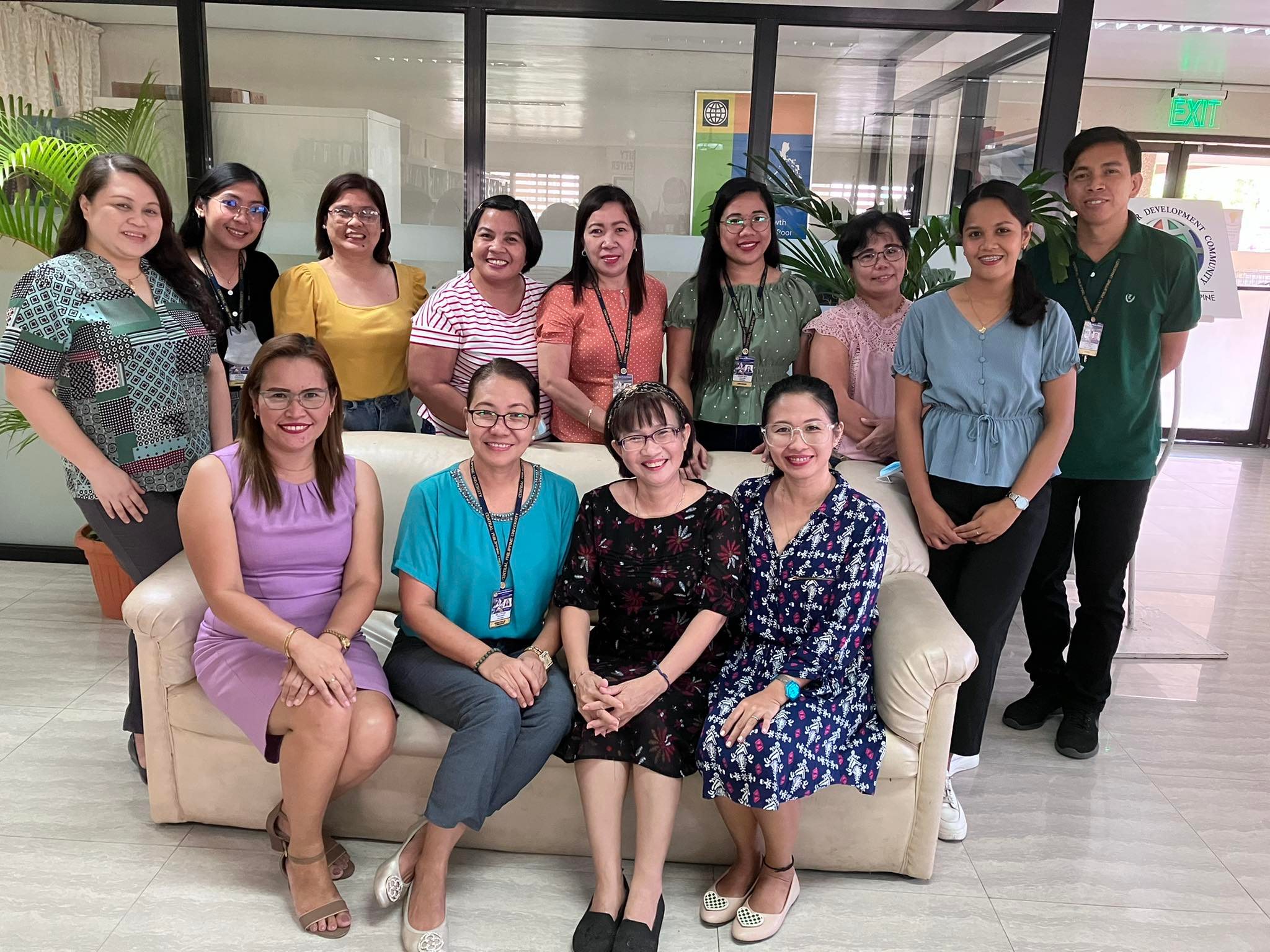 CPU Librarians with Prof. Tieu Thanh Thuy, Director of the Tra Vinh University Library
