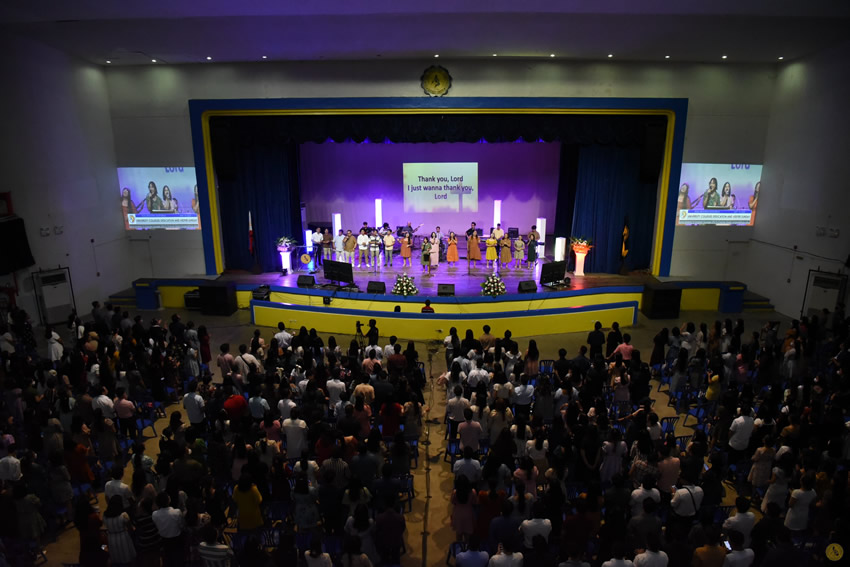 The Rose Memorial Auditorium was filed with worshippers during the first ever All Colleges Dedication Service