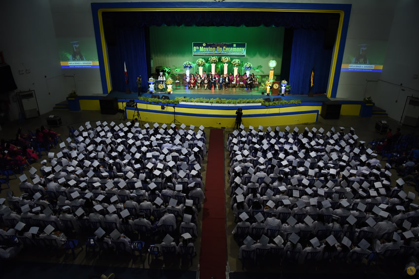 A total of 337 students, parents, faculty and staff celebrated the CPU JHS 8th Moving-up Ceremony