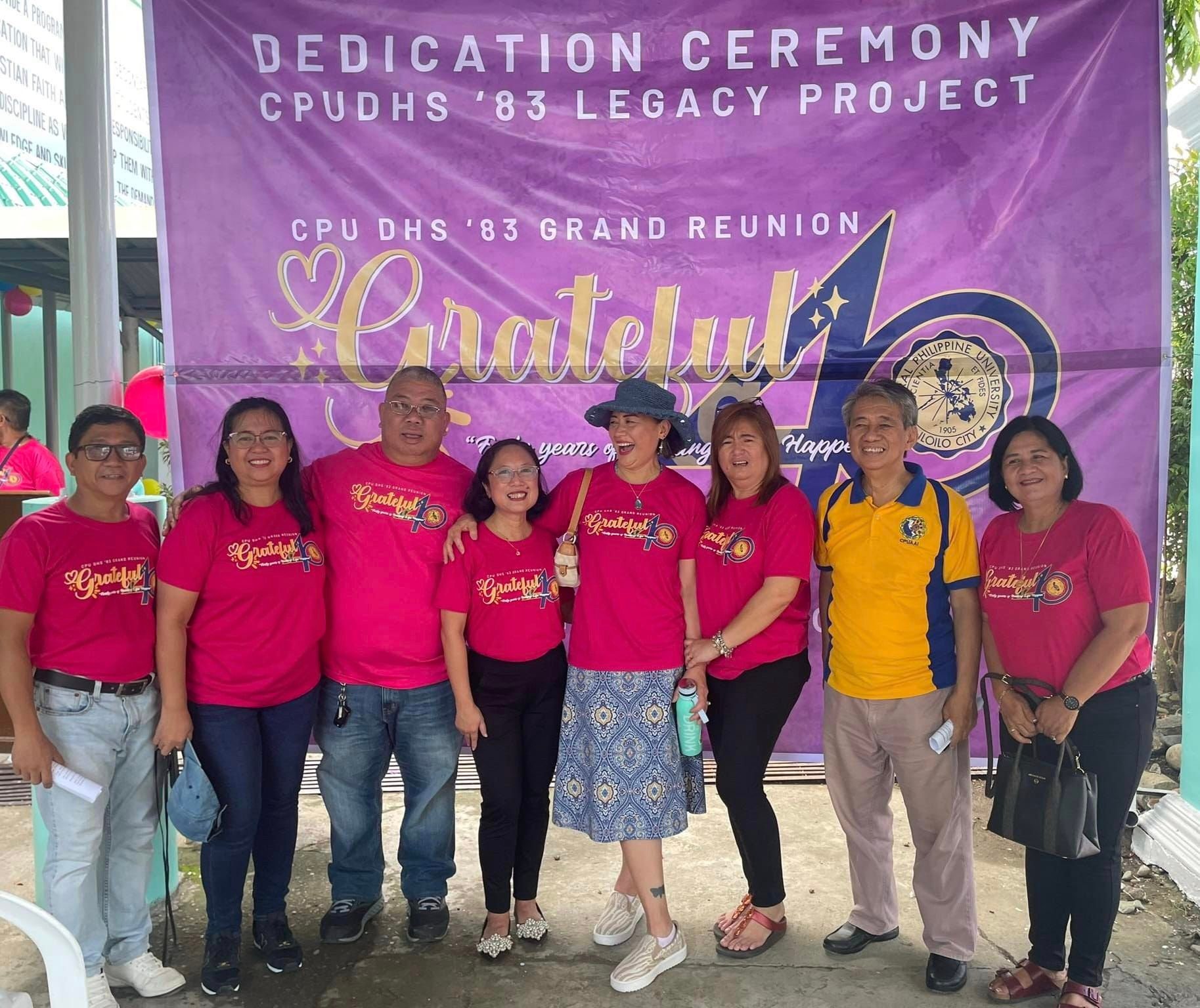 CPUDHS class of 1983 attendees together with CPUAAI president, Atty. Jeremy Bionat