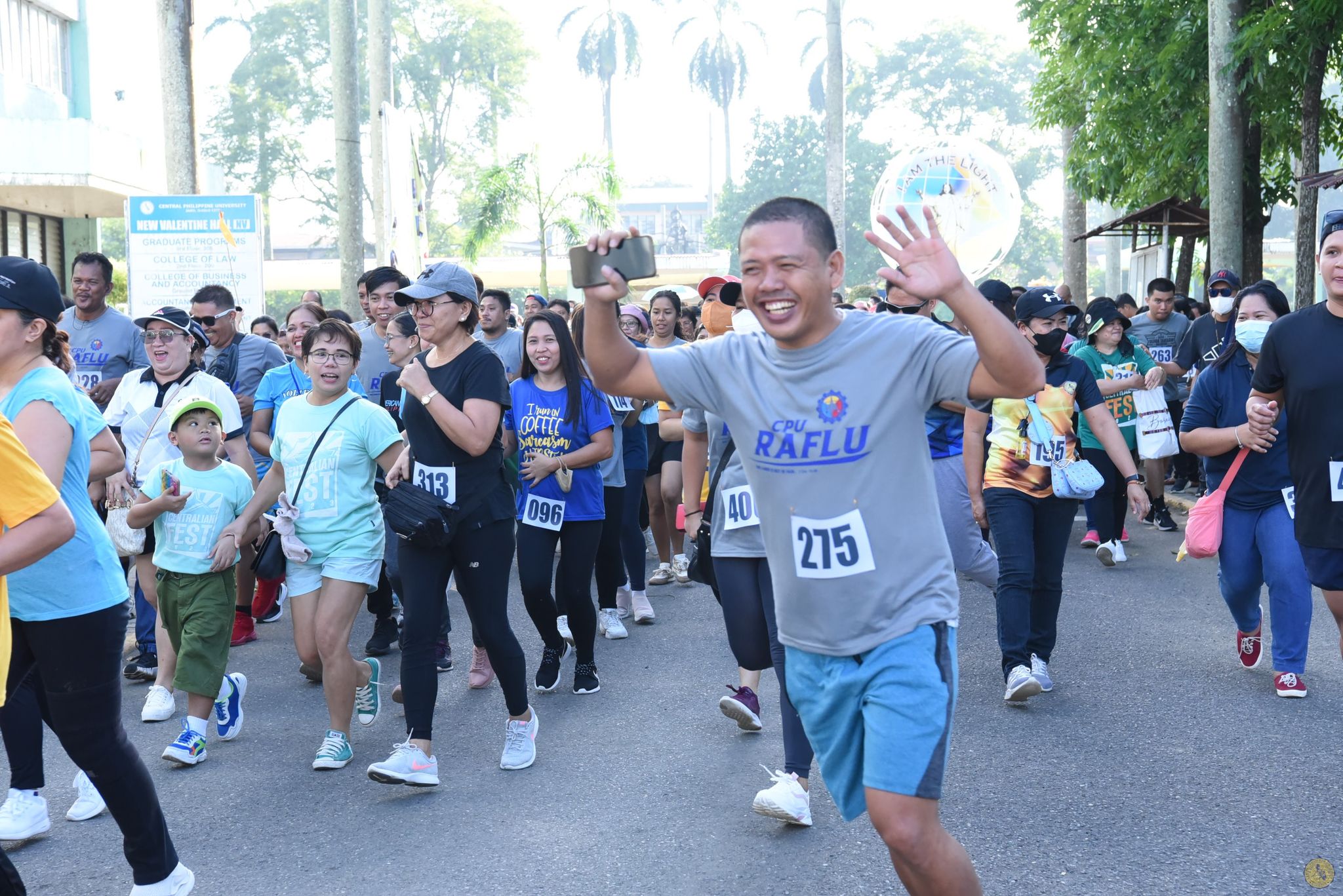 Dante Manguito ran for the Win during the  Fun Day Fun Run Activity 2023 in CPU
