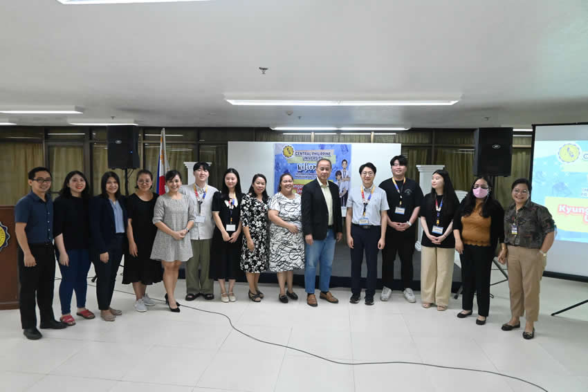 The participants of the CPU-KNU Internation Visiting Program held at the Henry Luce III Library last July 13-19, 2023
