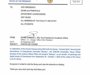 Memo No 117 –  Cenvas Art Exhibit