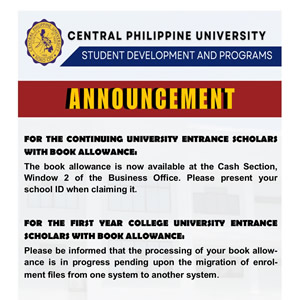 Book Allowance - Central Philippine University