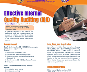 Effective Internal Quality Auditing (IQA)