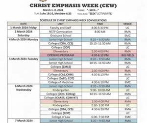 Memo No. 28 – CEW Convocations