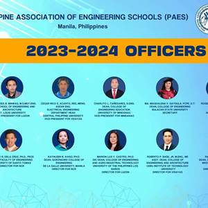 Head of CPU Electrical Engineering Department elected as the new Vice President for Visayas of PAES