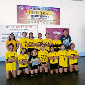 Elementary Volleyball Girls- Champion in Iloilo Schools Volleyball Tournament