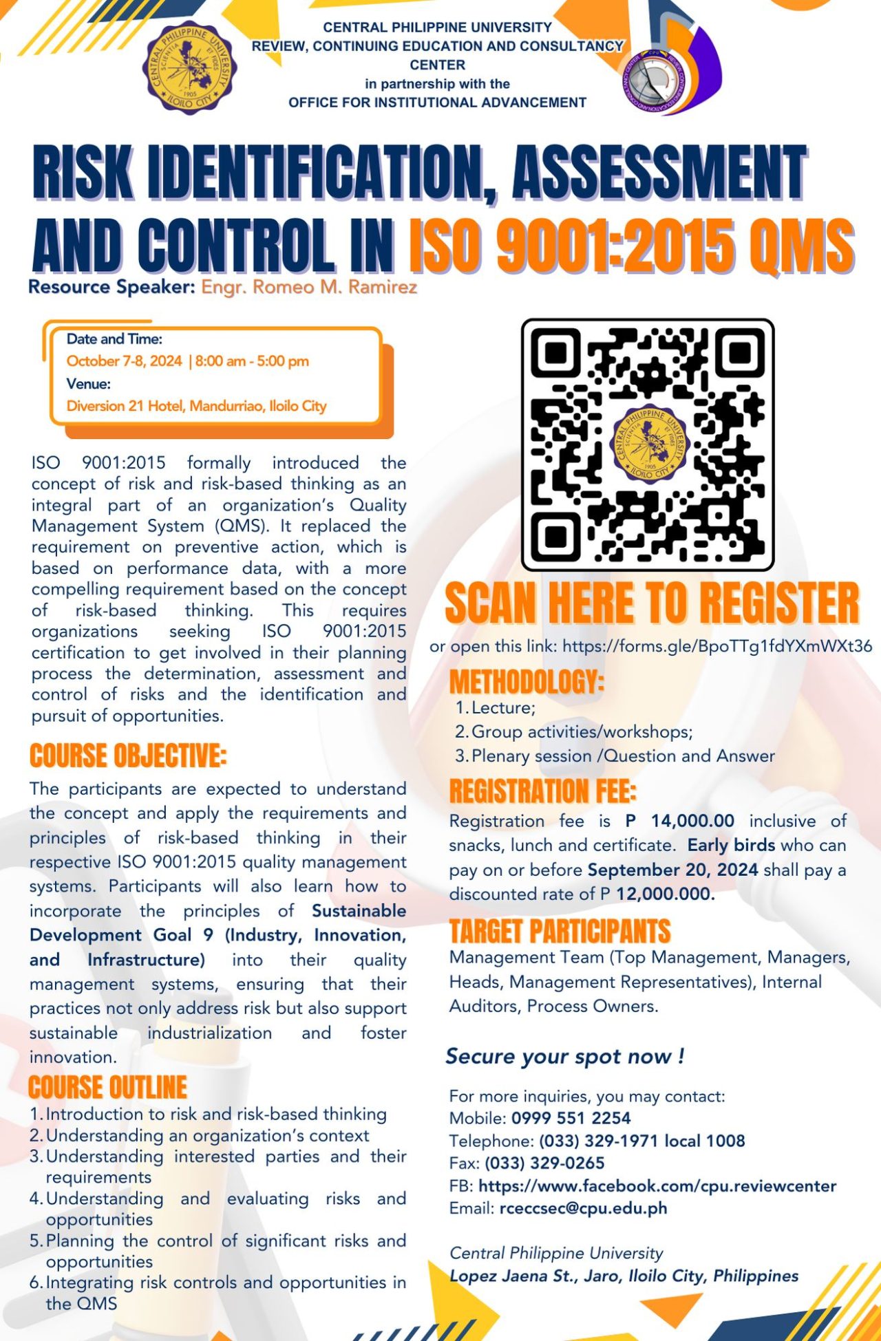 Iso Risk Identification RCECC - RISK IDENTIFICATION, ASSESSMENT AND CONTROL IN ISO 9001:2015 ...