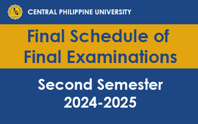 Final Schedule of Final Examinations – Second Semester 2024-2025