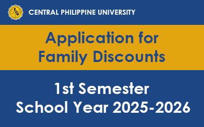 Application for Family Discounts 1st Semester School Year 2025-2026