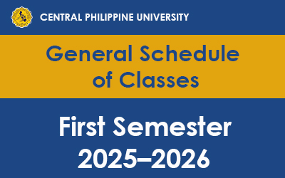General Schedule of Classes – First Semester 2025–2026