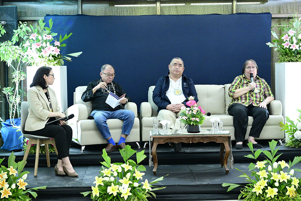 Panel members together with Ms. Liliana Sousa during the open forum session.